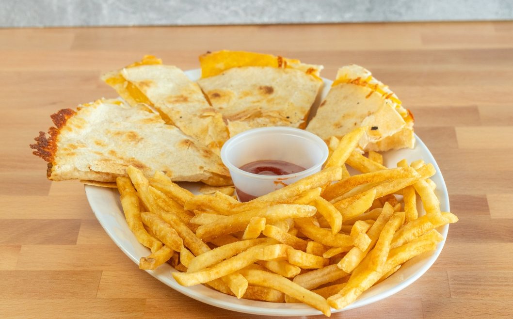 #16 Cheese Quesadilla with Fries