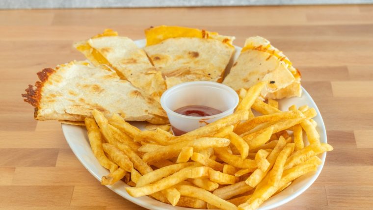 #16 Cheese Quesadilla with Fries